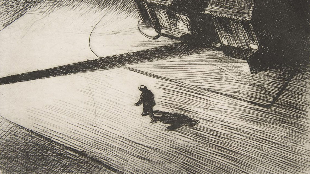 Edward Hopper - Night Shadows, 1921